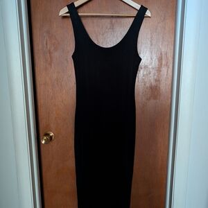 Bar III Classic Black Midi Dress